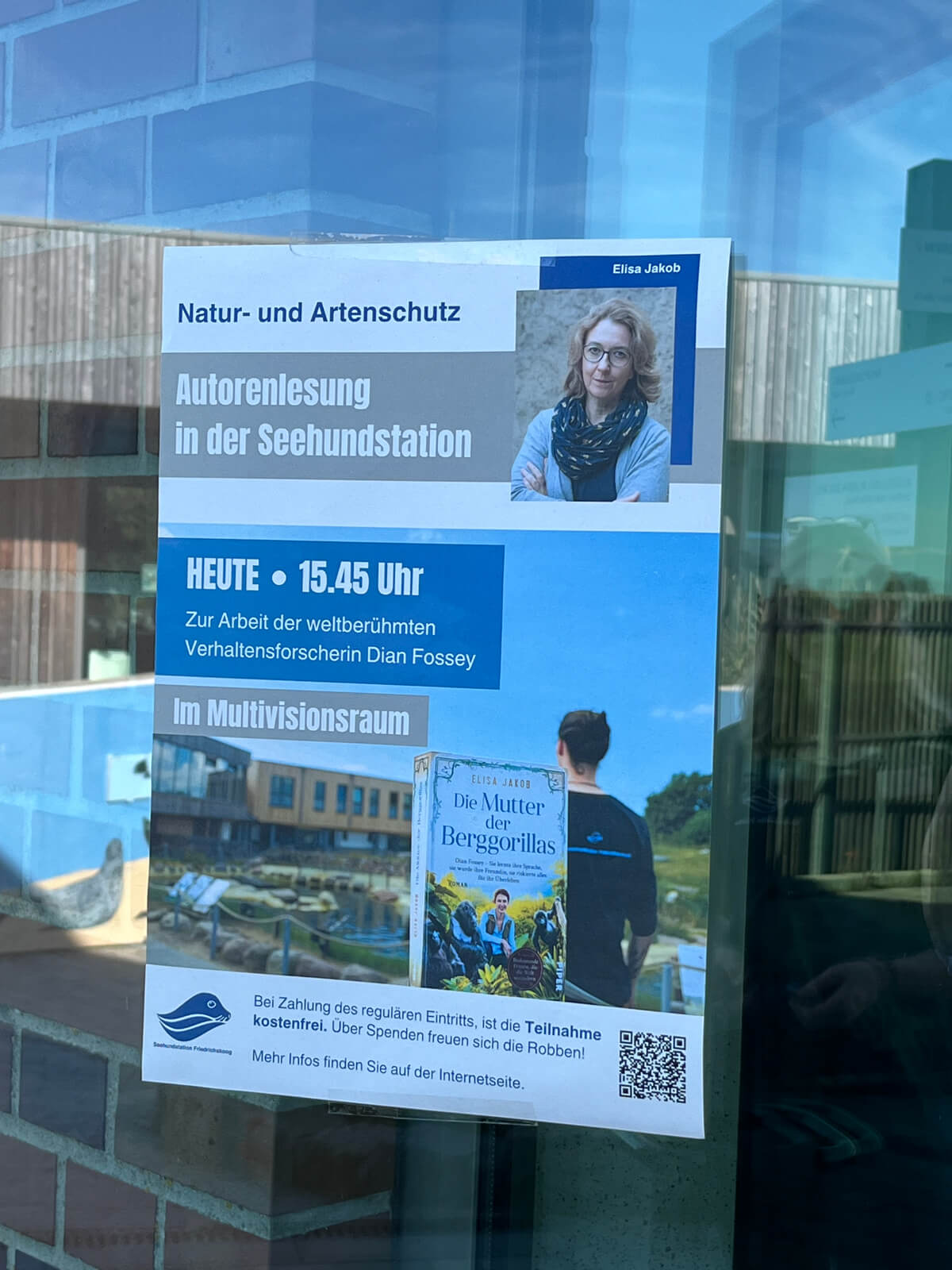 Werbeplakat zur Lesung